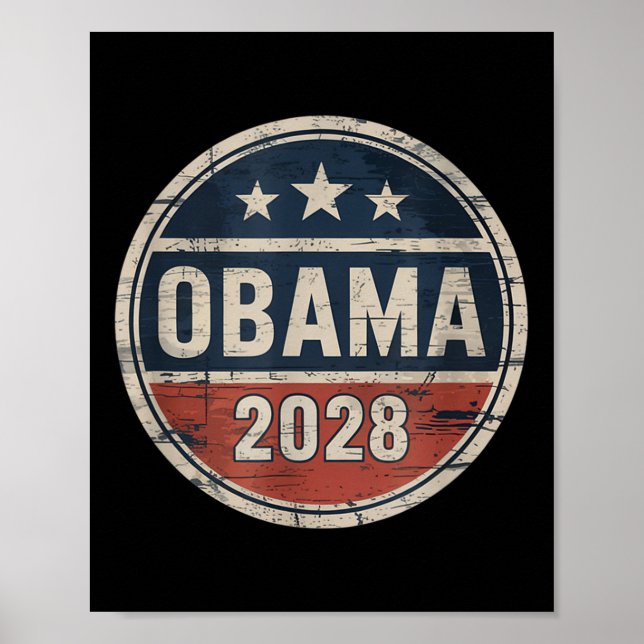 Póster Elecciones patrióticas de Obama 2028 (Frente)