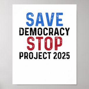 Póster Elecciones presidenciales de 2025 para salvar la d