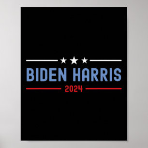 Póster Elecciones Presidenciales De Biden Y Harris 2024