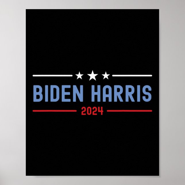 Póster Elecciones Presidenciales De Biden Y Harris 2024 (Frente)
