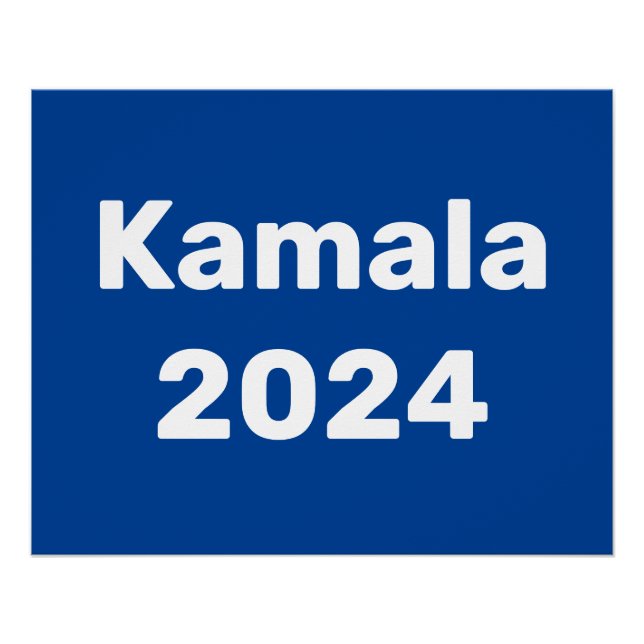 Póster Elecciones presidenciales de Kamala 2024 (Anverso)