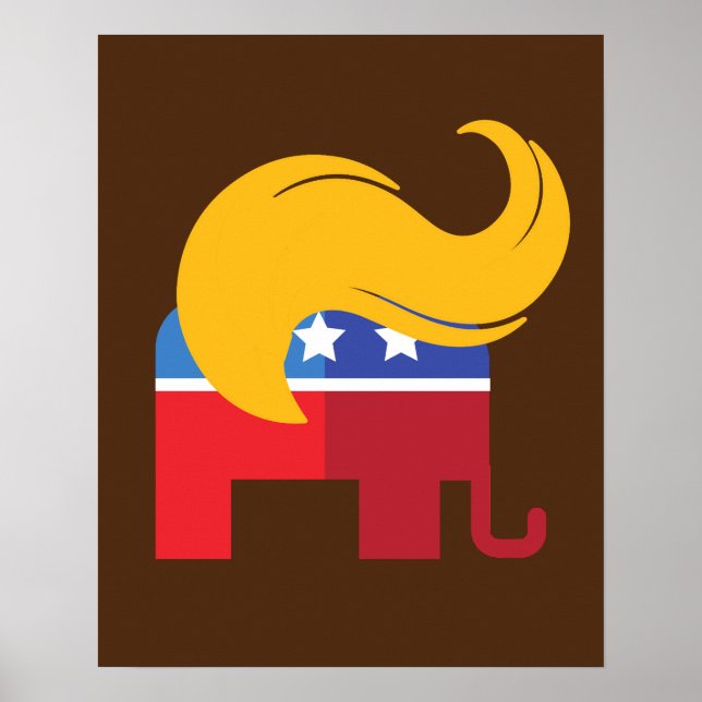 Póster Elecciones presidenciales Trump 2024 (Frente)
