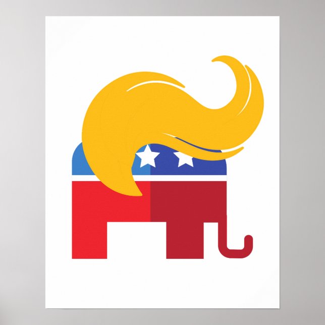 Póster Elecciones presidenciales Trump 2024 (Frente)