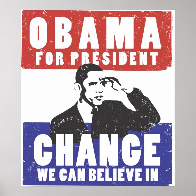 PÓSTER ELECT OBAMA 2008 (Frente)