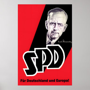 Póster electoral de Kurt Schumacher 1949 Por Alema