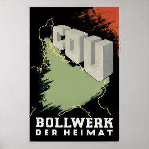 Póster electoral de la CDU de 1949 Baluarte de la 