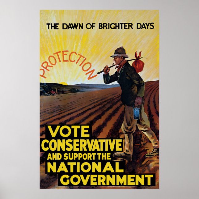 Póster electoral Partido Conservador Británico El (Frente)