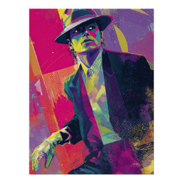 Póster Electric Thriller Noir