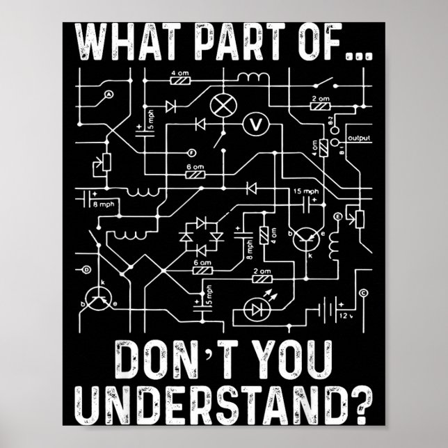 Póster Electrical Engineering Electrical Engineer Men  (Frente)