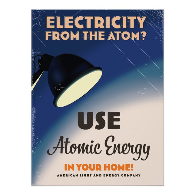 Póster ¿Electricidad del Átomo? (Anverso)