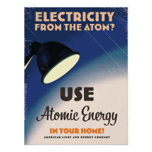 Póster ¿Electricidad del átomo?