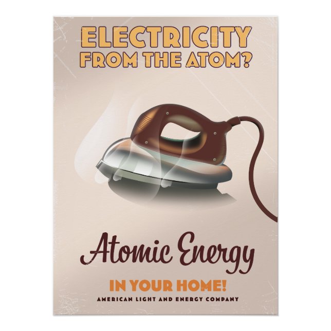 Póster ¿Electricidad del átomo? (Anverso)