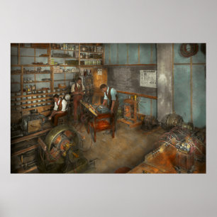 Póster Electricista - Curso de Ingeniería Eléctrica 1915