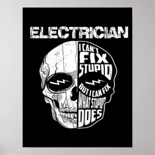 Póster Electricista que no puedo arreglar un estúpido reg
