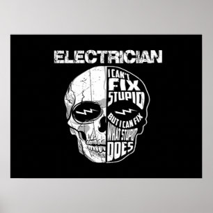 Póster Electricista que no puedo arreglar un estúpido reg