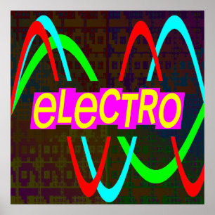 Póster Electro de época Corey Tiger 80
