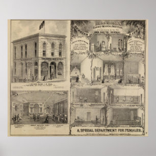 Póster Electro instituto médico en San Pablo, Minnesota