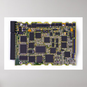 Póster electronic circuit board