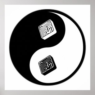 Póster Electrónica de Yin Yang