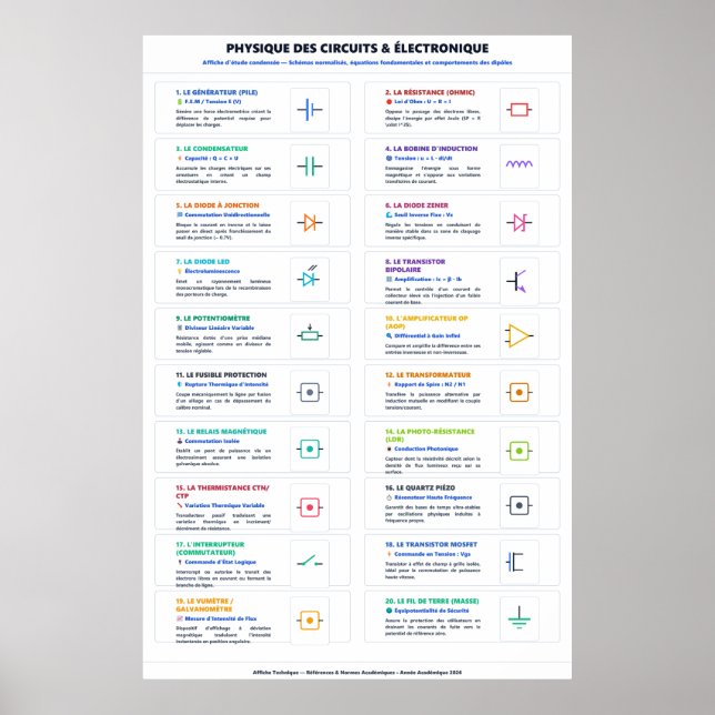 Póster electrónico y eléctrico (Frente)