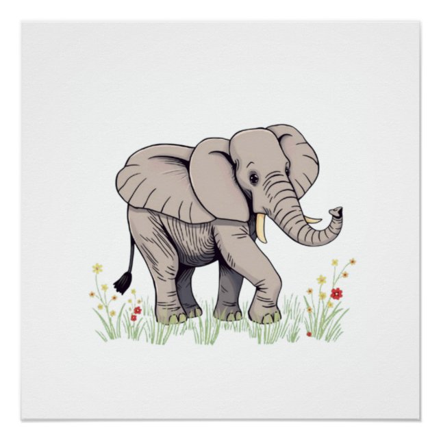 Póster Elefante (Anverso)