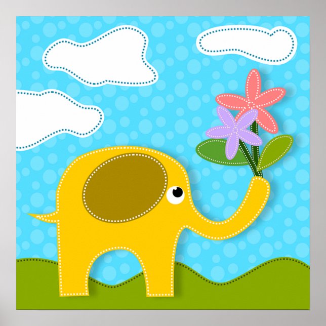 Póster Elefante (Frente)