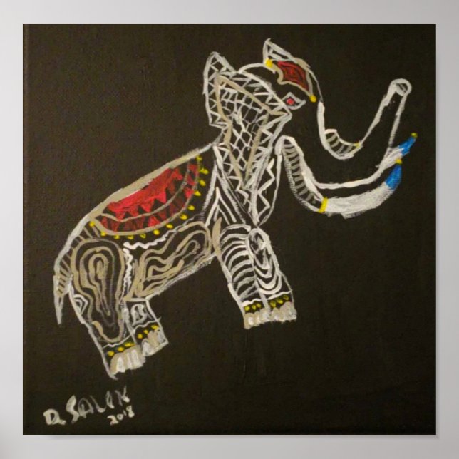 Póster Elefante afortunado (Frente)