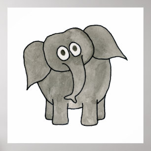 Póster Elefante Africano.