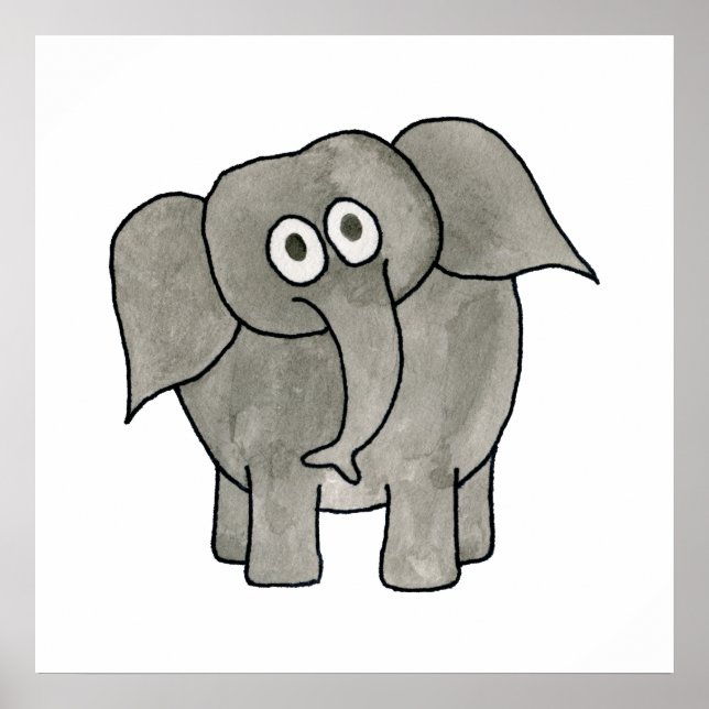 Póster Elefante Africano. (Frente)