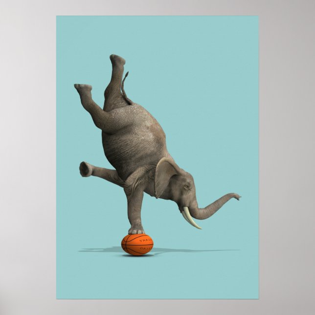 Póster Elefante artístico (Frente)