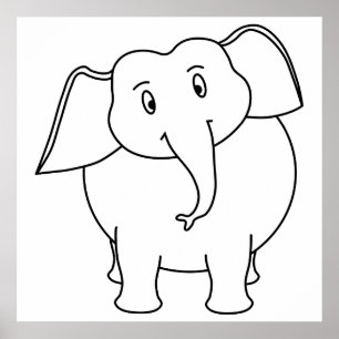 Póster Elefante Blanco.