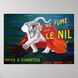 Póster Elefante cigarettes-1900