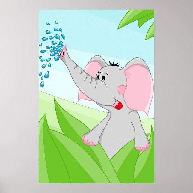 Póster Elefante de África (Frente)