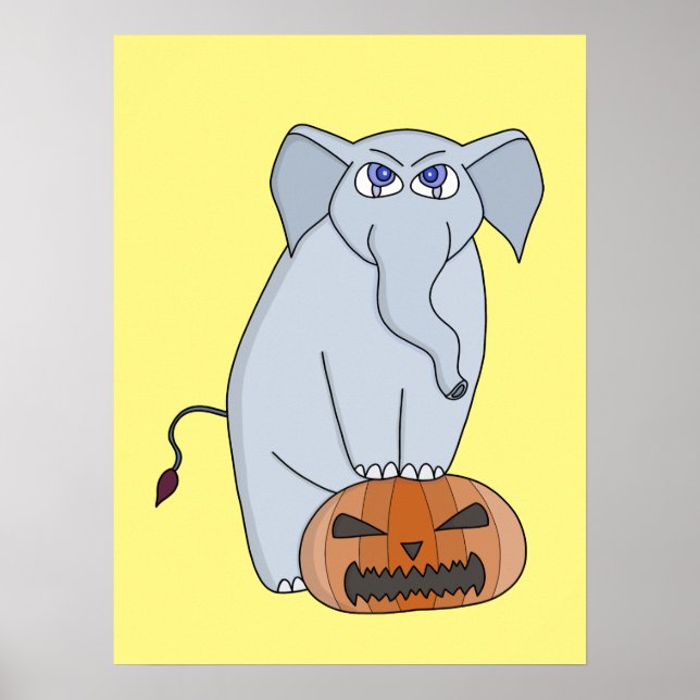 Póster Elefante de calabaza (Frente)