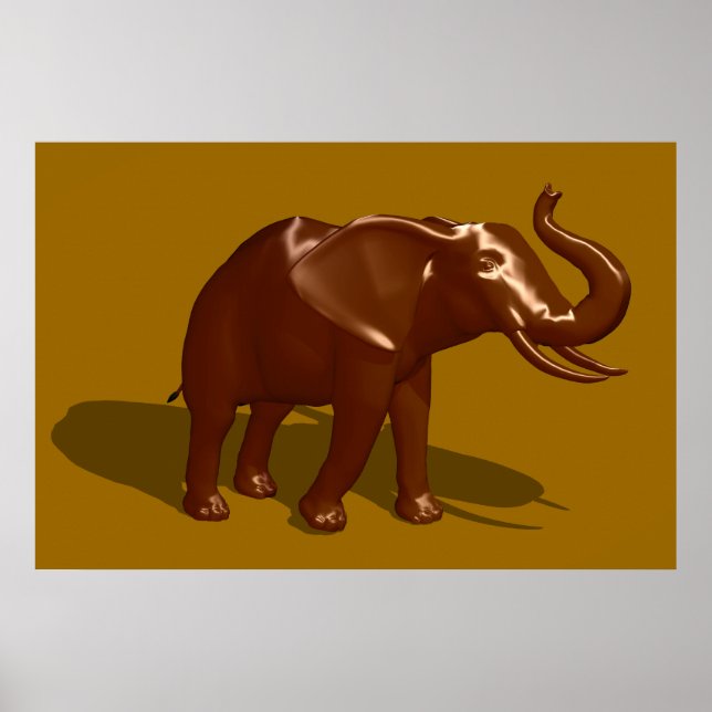 Póster Elefante de chocolate (Frente)