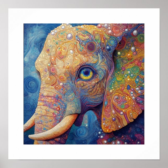 Póster Elefante de joyas (Frente)