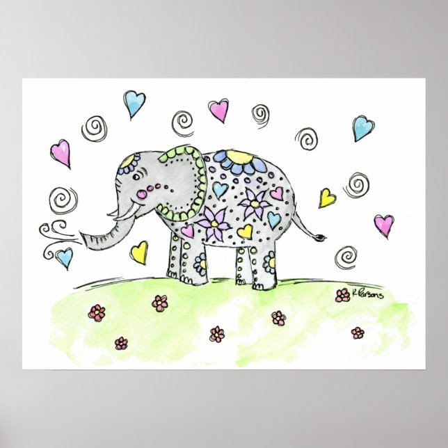 Póster Elefante de Whimsy (Frente)