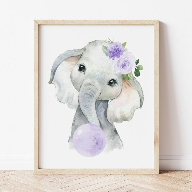Póster Elefante, Goma Morada De Burbuja, Género Neutral (Subido por el creador)