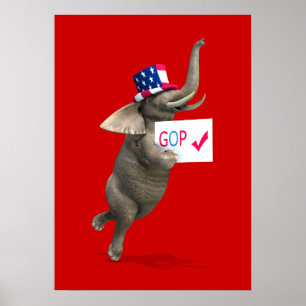 Póster Elefante GOP