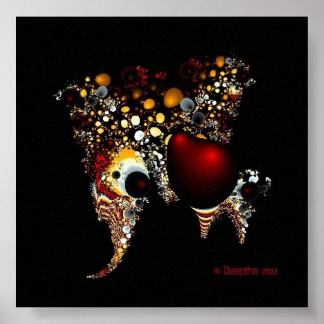 Póster Elefante indio real (Frente)