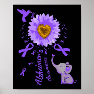 Póster Elefante Lindo Que Recordaré Para Ti Girasol Él