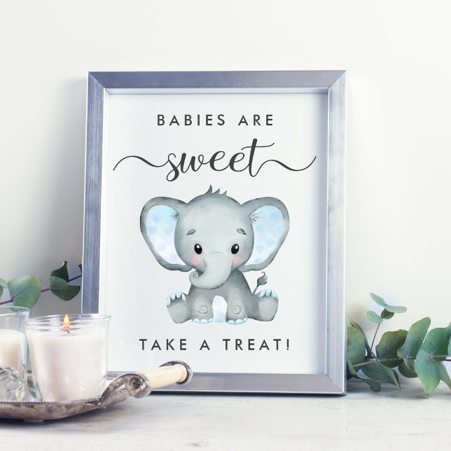 Póster Elefante lindo recibe una gran ducha de bebé (Subido por el creador)