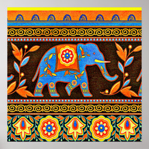 Póster Elefante nativo