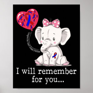 Póster Elefante para la toma de conciencia sobre las enfe