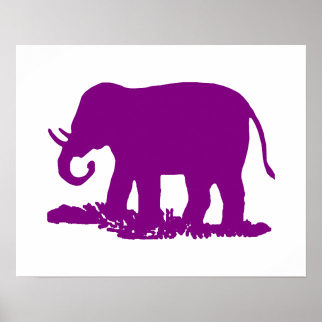 Póster Elefante púrpura (Frente)