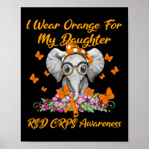 Póster Elefante Que Uso Naranja Para Mi Hija Rsd Crps Aw