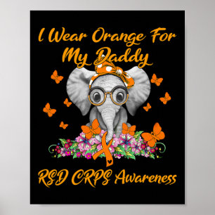 Póster Elefante Que Uso Naranja Para Mi Papi Rsd Crps Con