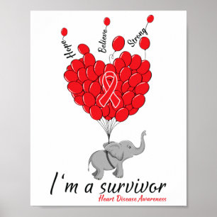 Póster Elefante Soy Un Superviviente Conciencia De La Enf