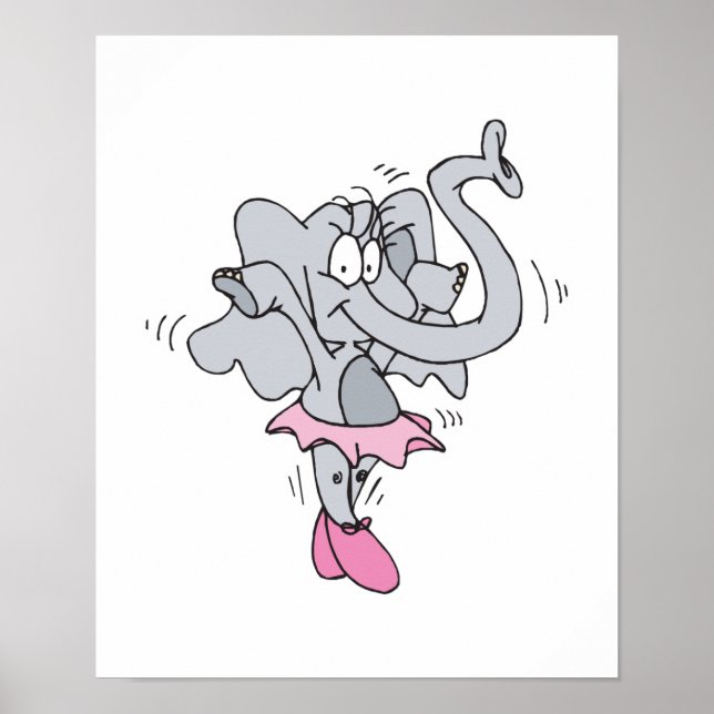 Póster elefante tonto (Frente)