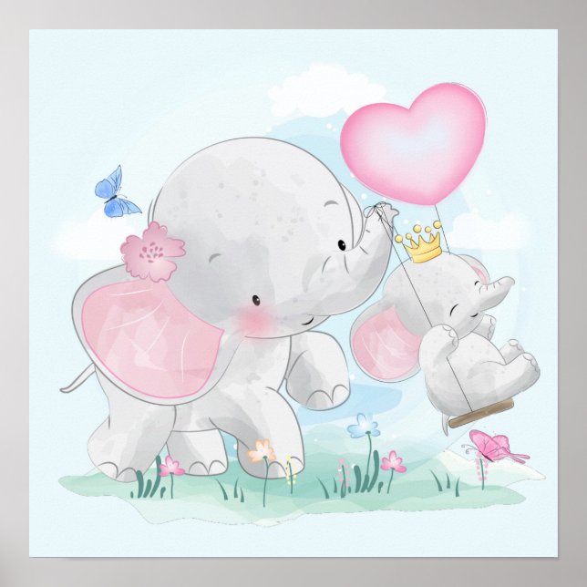 Póster Elefantes (Frente)